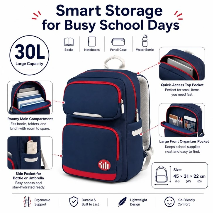 Ergonomic Spine Support Kids Backpack For Boy best