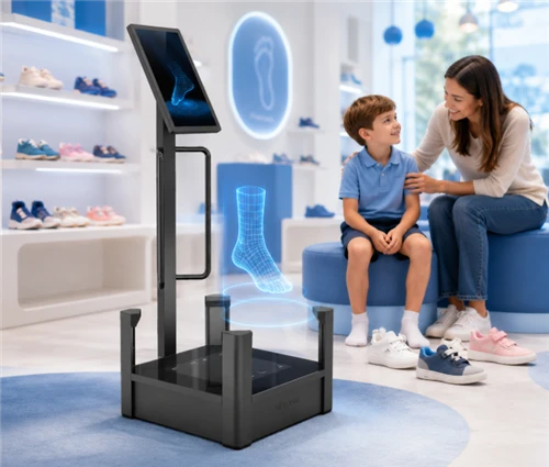 El juego-El cambiante escáner 3D de pies diseñado para marcas de calzado infantil: cómo el escáne...